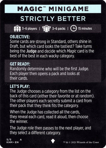 Strictly Better (Magic Minigame) [Kaldheim Minigame] - The Mythic Store | 24h Order Processing