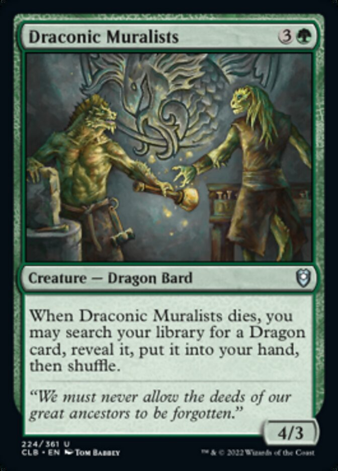 Draconic Muralists [Commander Legends: Battle for Baldur's Gate] - The Mythic Store | 24h Order Processing