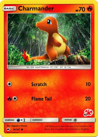 Charmander (18/147) (Charizard Stamp #42) [Battle Academy 2020] - The Mythic Store | 24h Order Processing