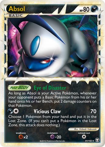 Absol (91/102) [HeartGold & SoulSilver: Triumphant] - The Mythic Store | 24h Order Processing