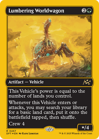 Lumbering Worldwagon (First-Place Foil) [Aetherdrift] - The Mythic Store | 24h Order Processing