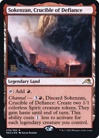 Sokenzan, Crucible of Defiance [Kamigawa: Neon Dynasty Prerelease Promos] - The Mythic Store | 24h Order Processing