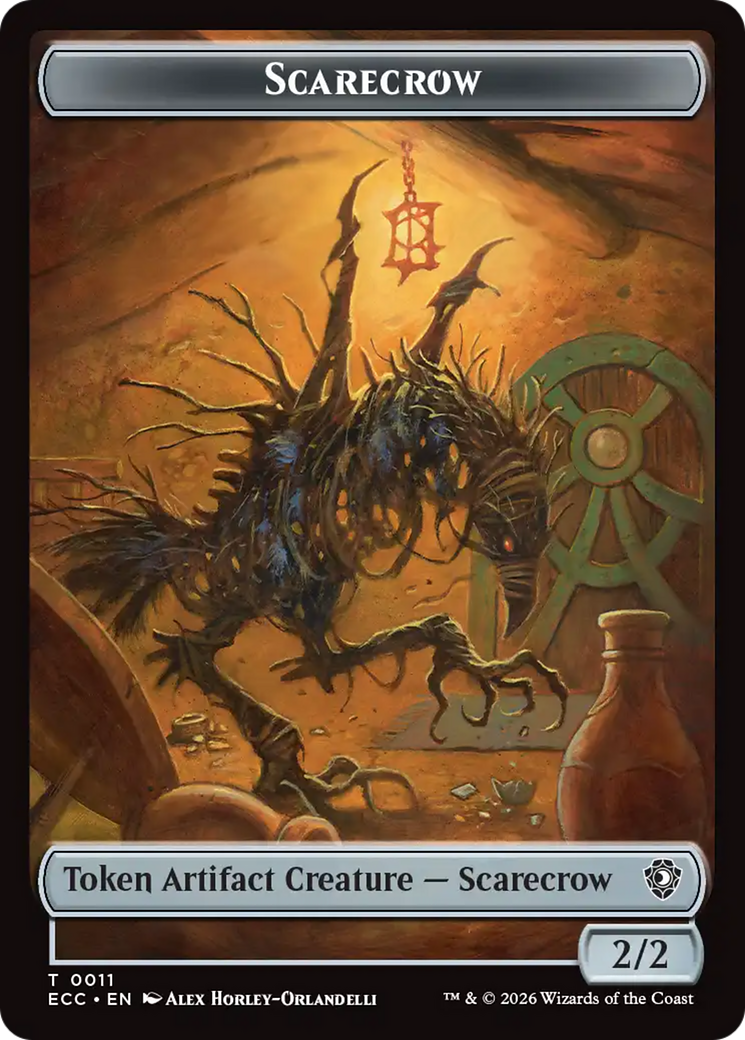 Saproling // Scarecrow Double-Sided Token [Lorwyn Eclipsed Tokens] - The Mythic Store | 24h Order Processing