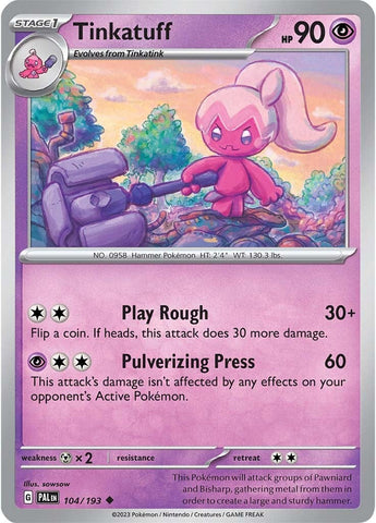 Tinkatuff (104/193) [Scarlet & Violet: Paldea Evolved] - The Mythic Store | 24h Order Processing