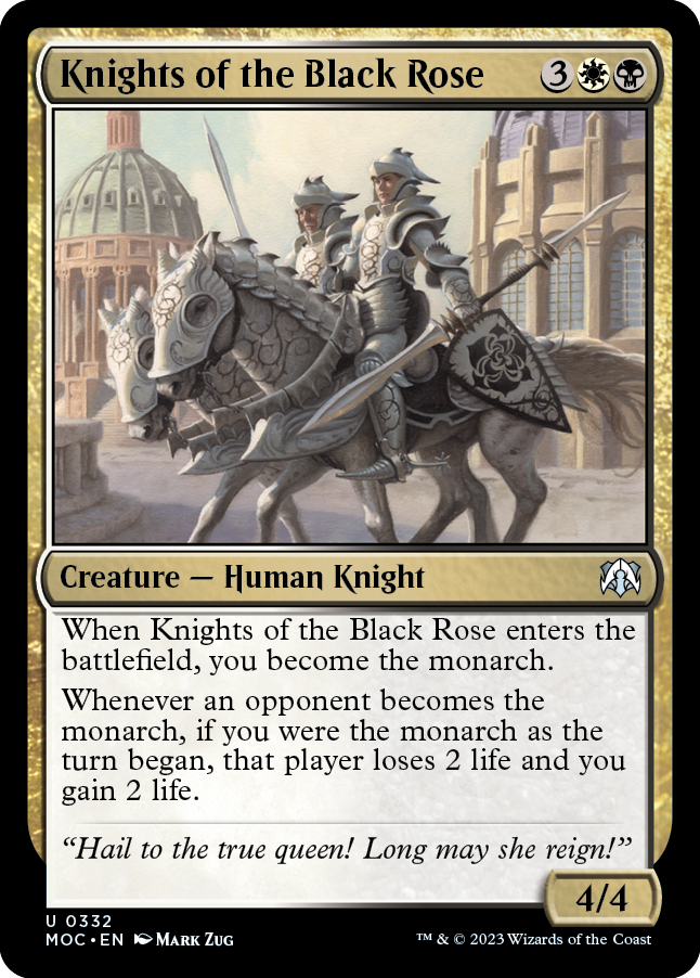 Knights of the Black Rose [March of the Machine Commander] - The Mythic Store | 24h Order Processing