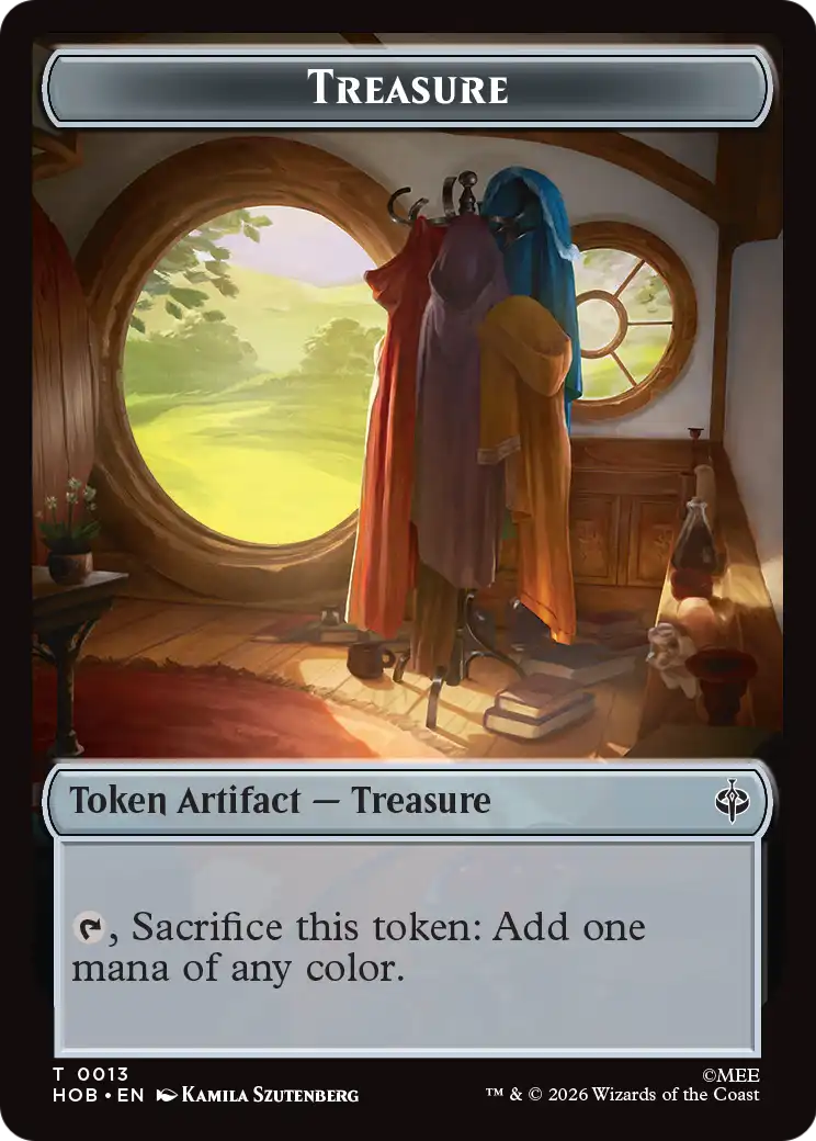Human Soldier // Treasure (0013) Double-Sided Token [The Hobbit Tokens] - The Mythic Store | 24h Order Processing