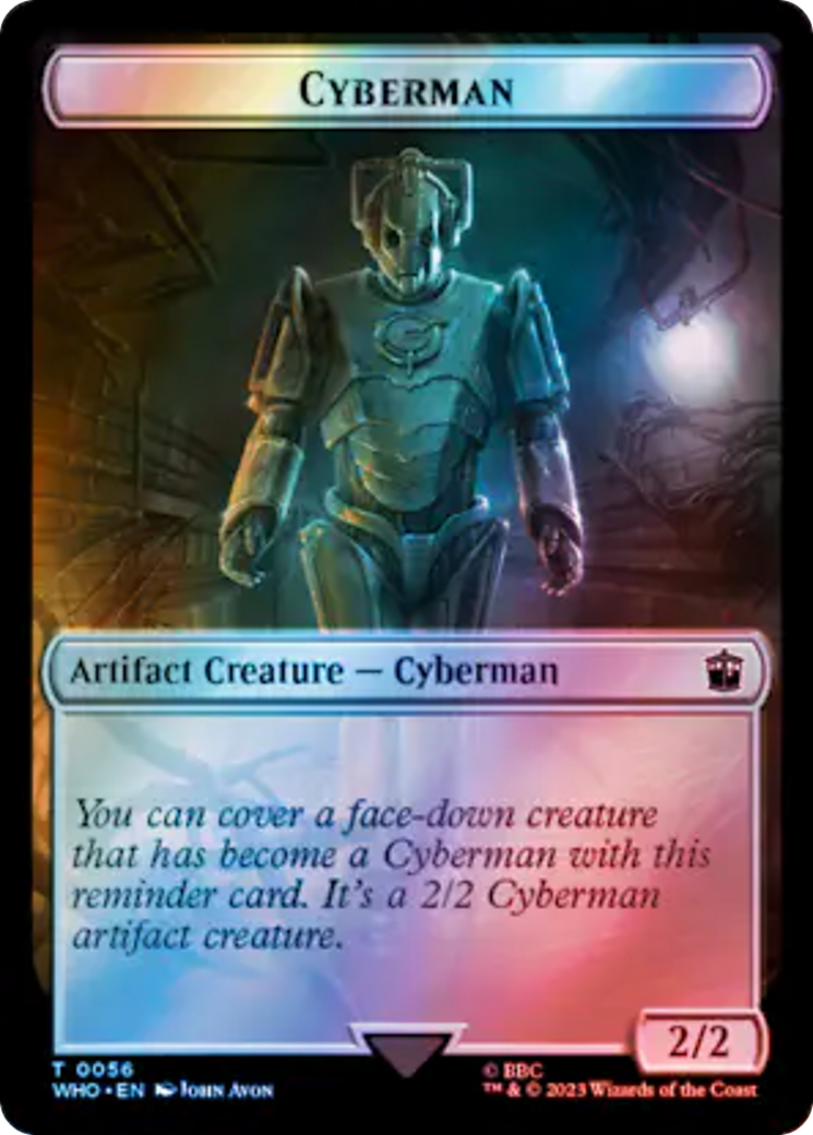 Copy // Cyberman Double-Sided Token (Surge Foil) [Doctor Who Tokens] - The Mythic Store | 24h Order Processing