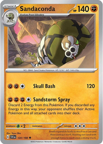 Sandaconda (120/198) [Scarlet & Violet: Base Set] - The Mythic Store | 24h Order Processing