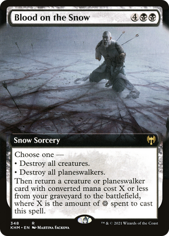 Blood on the Snow (Extended Art) [Kaldheim] - The Mythic Store | 24h Order Processing