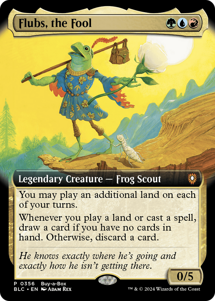 Flubs, the Fool (Buy-A-Box) (Extended Art) [Bloomburrow Promos] - The Mythic Store | 24h Order Processing