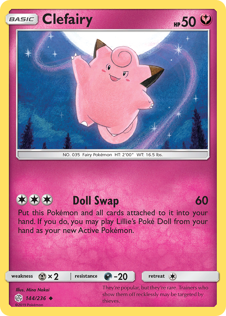 Clefairy (144/236) [Sun & Moon: Cosmic Eclipse] - The Mythic Store | 24h Order Processing