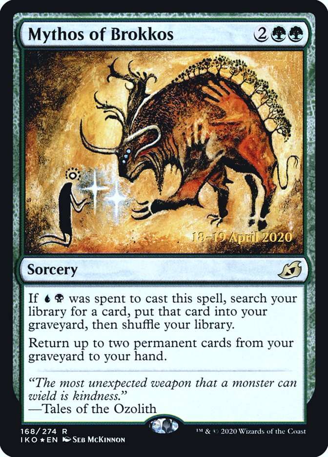 Mythos of Brokkos [Ikoria: Lair of Behemoths Prerelease Promos] - The Mythic Store | 24h Order Processing
