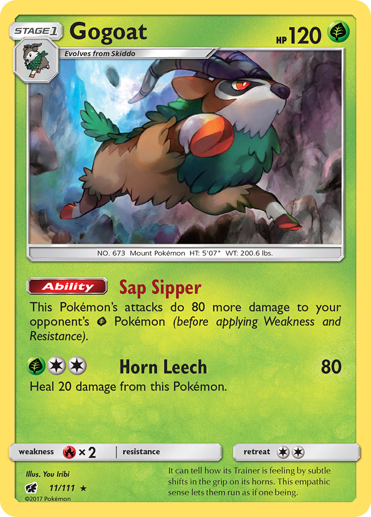 Gogoat (11/111) [Sun & Moon: Crimson Invasion] - The Mythic Store | 24h Order Processing