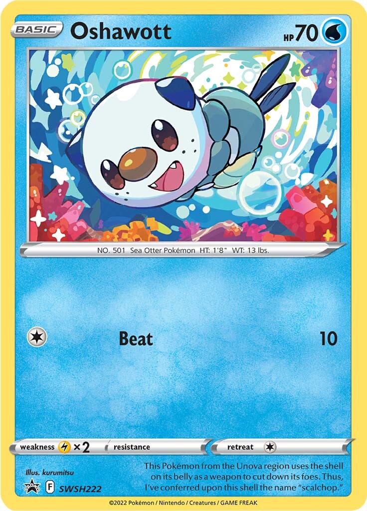 Oshawott (SWSH222) [Sword & Shield: Black Star Promos] - The Mythic Store | 24h Order Processing