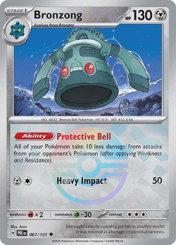 Bronzong (067/131) (Poke Ball Pattern) [Scarlet & Violet: Prismatic Evolutions] - The Mythic Store | 24h Order Processing