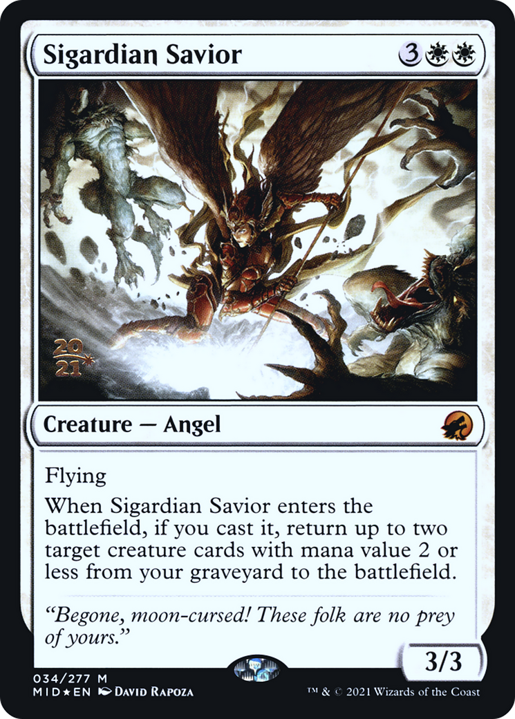 Sigardian Savior [Innistrad: Midnight Hunt Prerelease Promos] - The Mythic Store | 24h Order Processing