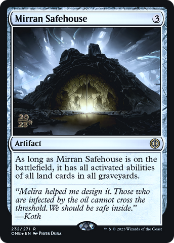 Mirran Safehouse [Phyrexia: All Will Be One Prerelease Promos] - The Mythic Store | 24h Order Processing