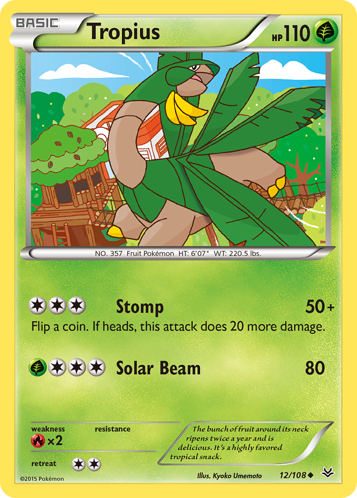 Tropius (12/108) [XY: Roaring Skies] - The Mythic Store | 24h Order Processing