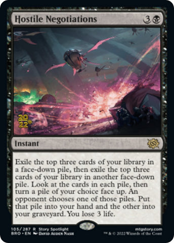 Hostile Negotiations [The Brothers' War Prerelease Promos] - The Mythic Store | 24h Order Processing