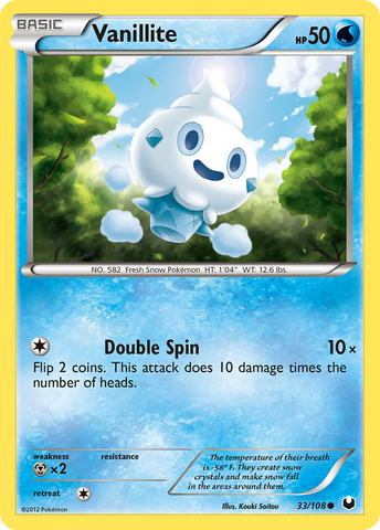 Vanillite (33/108) [Black & White: Dark Explorers] - The Mythic Store | 24h Order Processing
