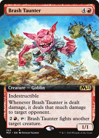 Brash Taunter (Extended Art) [Core Set 2021] - The Mythic Store | 24h Order Processing