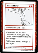 Trial and Error (2021 Edition) [Mystery Booster Playtest Cards] - The Mythic Store | 24h Order Processing