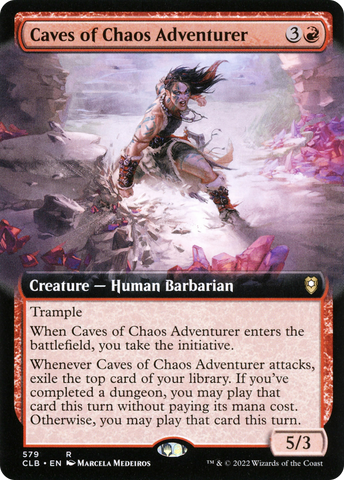 Caves of Chaos Adventurer (Extended Art) [Commander Legends: Battle for Baldur's Gate] - The Mythic Store | 24h Order Processing