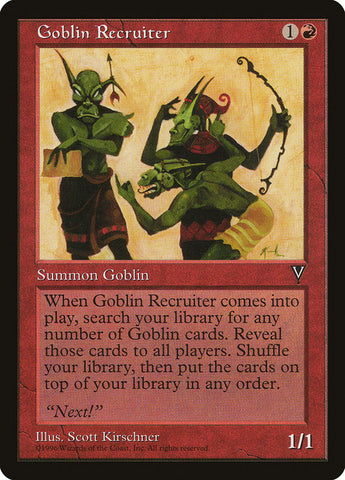 Goblin Recruiter [Visions] - The Mythic Store | 24h Order Processing