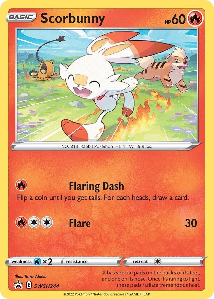 Scorbunny (SWSH244) [Sword & Shield: Black Star Promos] - The Mythic Store | 24h Order Processing