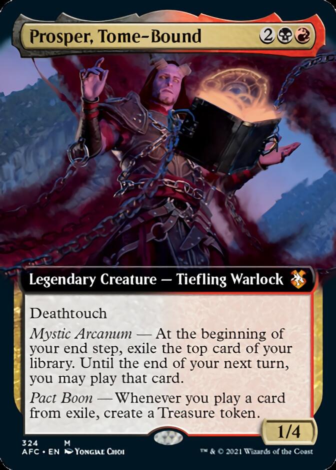 Prosper, Tome-Bound (Extended Art) [Dungeons & Dragons: Adventures in the Forgotten Realms Commander] - The Mythic Store | 24h Order Processing