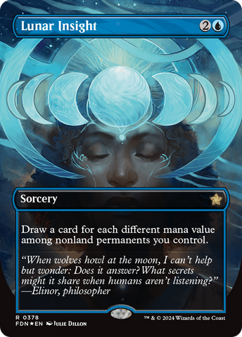 Lunar Insight (Borderless) (Mana Foil) [Foundations] - The Mythic Store | 24h Order Processing