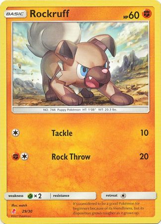 Rockruff (29/30) [Sun & Moon: Trainer Kit - Lycanroc] - The Mythic Store | 24h Order Processing