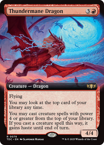 Thundermane Dragon (Extended Art) [Tarkir: Dragonstorm Commander] - The Mythic Store | 24h Order Processing