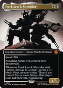 Dark Leo & Shredder (Borderless) [Teenage Mutant Ninja Turtles] - The Mythic Store | 24h Order Processing