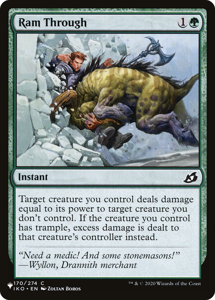 Ram Through [The List] - The Mythic Store | 24h Order Processing