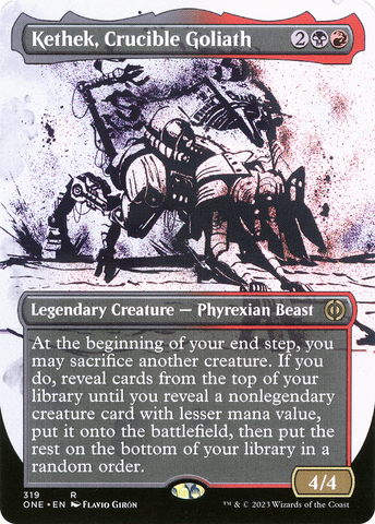 Kethek, Crucible Goliath (Borderless Ichor) [Phyrexia: All Will Be One] - The Mythic Store | 24h Order Processing
