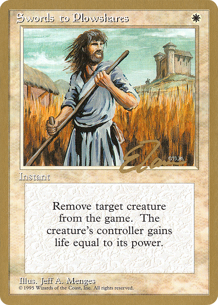 Swords to Plowshares (Eric Tam) [Pro Tour Collector Set] - The Mythic Store | 24h Order Processing