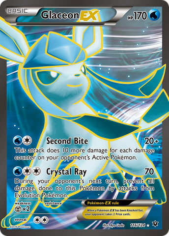 Glaceon EX (116/124) [XY: Fates Collide] - The Mythic Store | 24h Order Processing