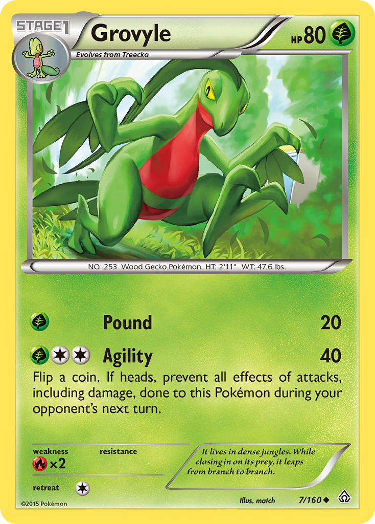 Grovyle (7/160) [XY: Primal Clash] - The Mythic Store | 24h Order Processing