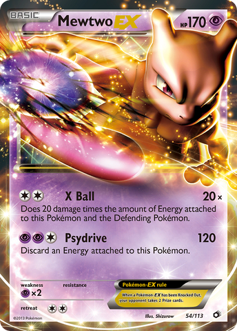 Mewtwo EX (54/113) [Black & White: Legendary Treasures] - The Mythic Store | 24h Order Processing