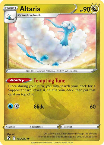 Altaria (106/203) [Sword & Shield: Evolving Skies] - The Mythic Store | 24h Order Processing