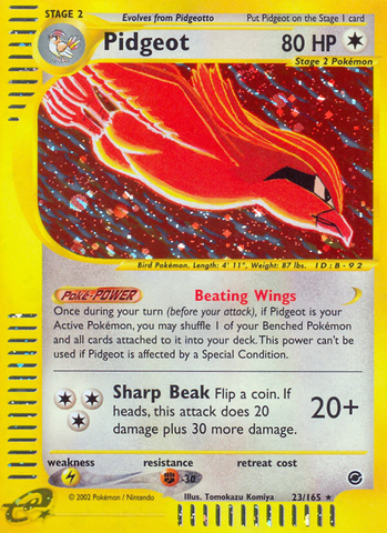 Pidgeot (23/165) [Expedition: Base Set] - The Mythic Store | 24h Order Processing
