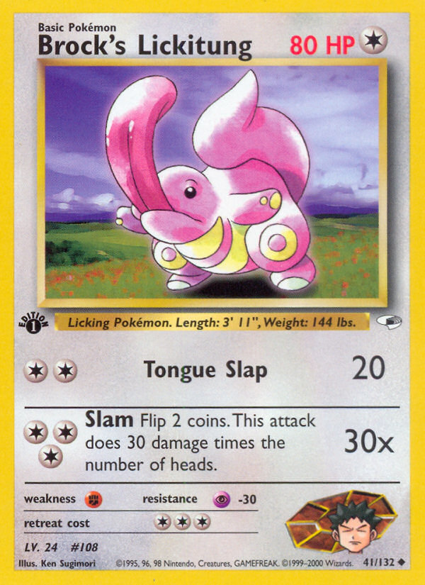 Brock's Lickitung (41/132) [Gym Heroes 1st Edition] - The Mythic Store | 24h Order Processing