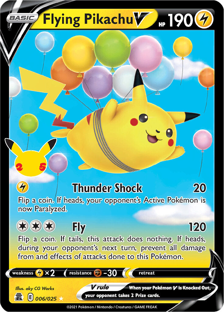 Flying Pikachu V (006/025) [Celebrations: 25th Anniversary] - The Mythic Store | 24h Order Processing