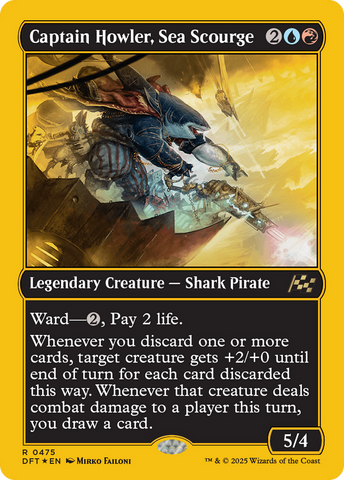Captain Howler, Sea Scourge (First-Place Foil) [Aetherdrift] - The Mythic Store | 24h Order Processing