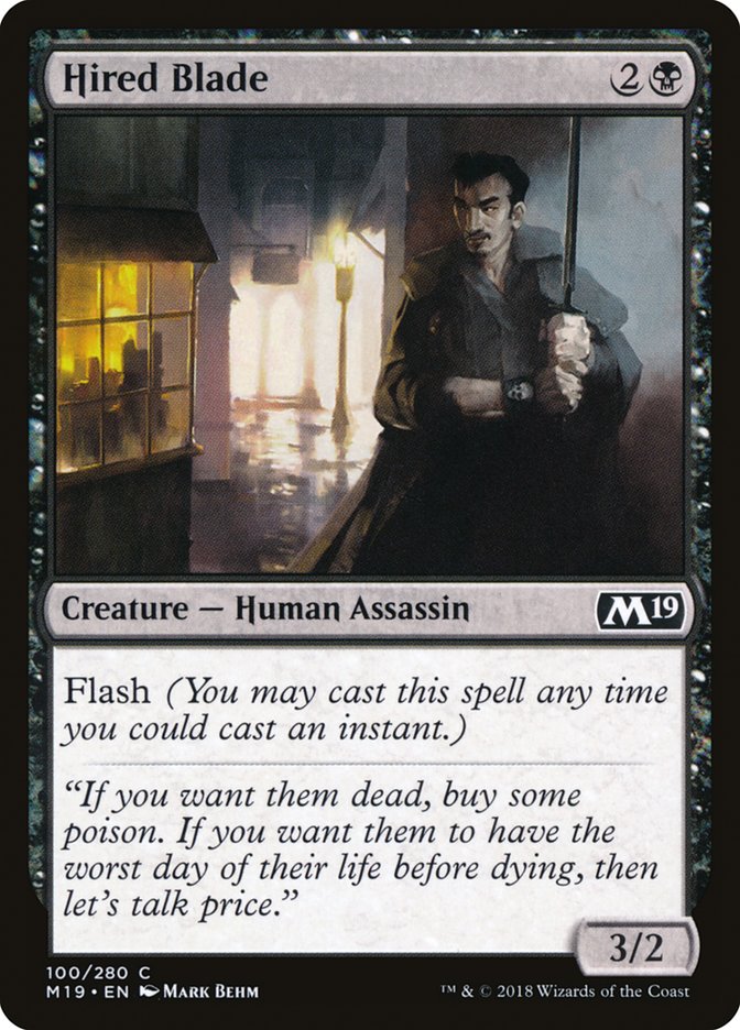 Hired Blade [Core Set 2019] - The Mythic Store | 24h Order Processing