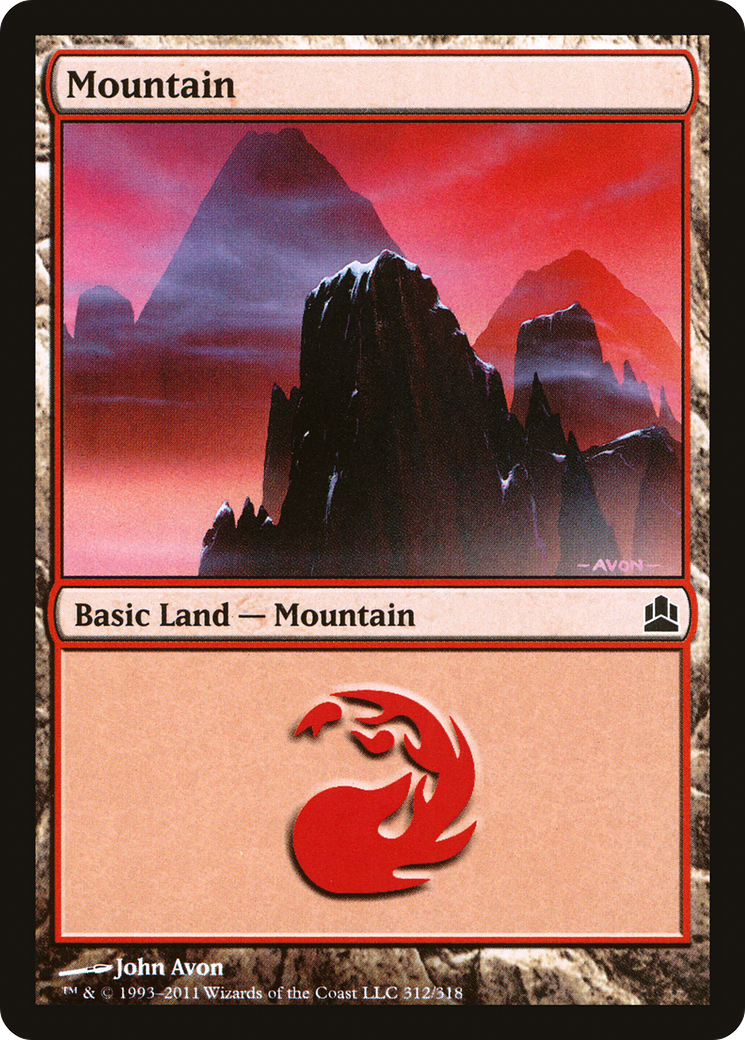 Mountain (312) [Commander 2011] - The Mythic Store | 24h Order Processing