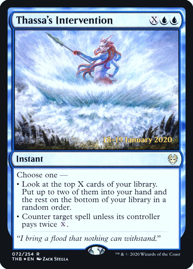 Thassa's Intervention [Theros Beyond Death Prerelease Promos] - The Mythic Store | 24h Order Processing