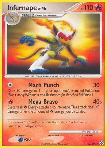 Infernape (22/100) [Diamond & Pearl: Majestic Dawn] - The Mythic Store | 24h Order Processing