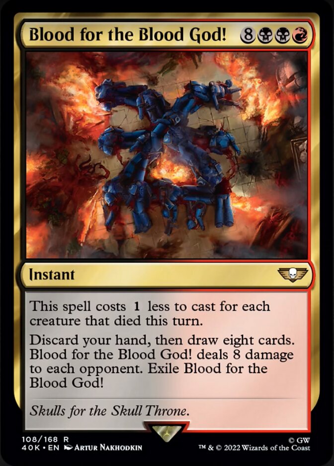 Blood for the Blood God! (Surge Foil) [Warhammer 40,000] - The Mythic Store | 24h Order Processing